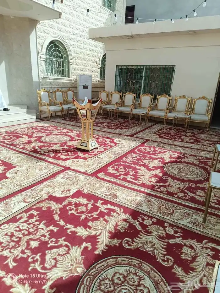 تأجير فرش وكرسي ملكي وتجهيز جميع الحفلات 1