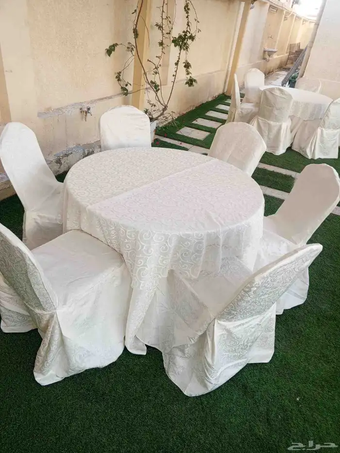 تأجير جميع لوازم الأفراح والحفلات كراسي احمر ملبسه كراسي 39