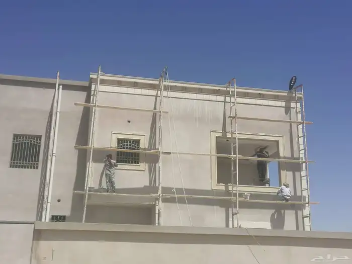 ديكورات خارجيه سمنت البيض وبطحا الرياض لياسه ملونه جوال 0558 4