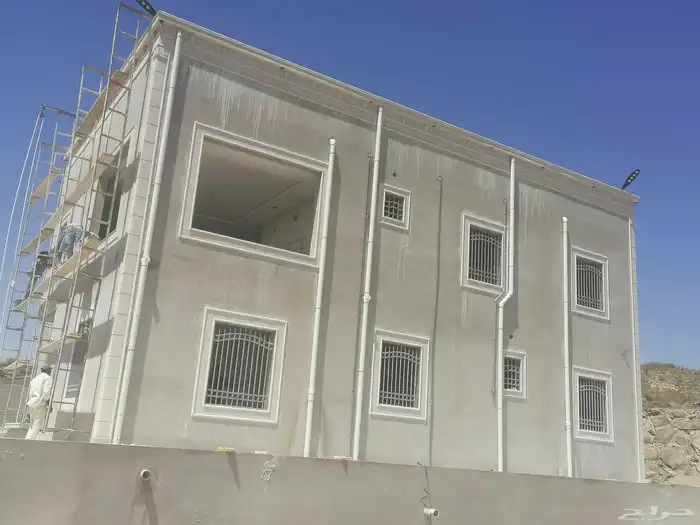 ديكورات خارجيه سمنت البيض وبطحا الرياض لياسه ملونه جوال 0558 1