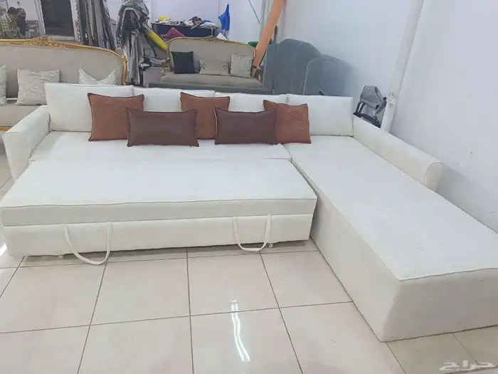 مجلس صاله حرف L مقاس 320 240 اجمالي المساحه 560سم مزود ميكان 0