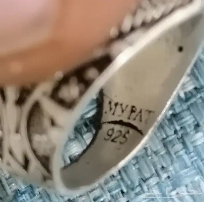 خاتم فضه عقيق للبيع لاعلى سومه 3