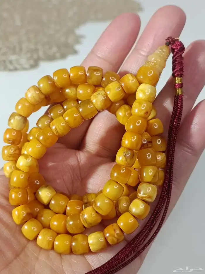 سبحة كهرمان بولندي شجري قديم .. نوادر 3