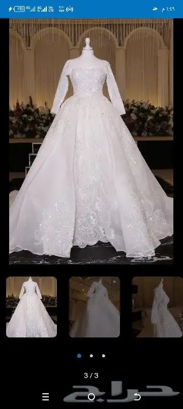 فستان للبيع استخدام مره واحده جديد 0