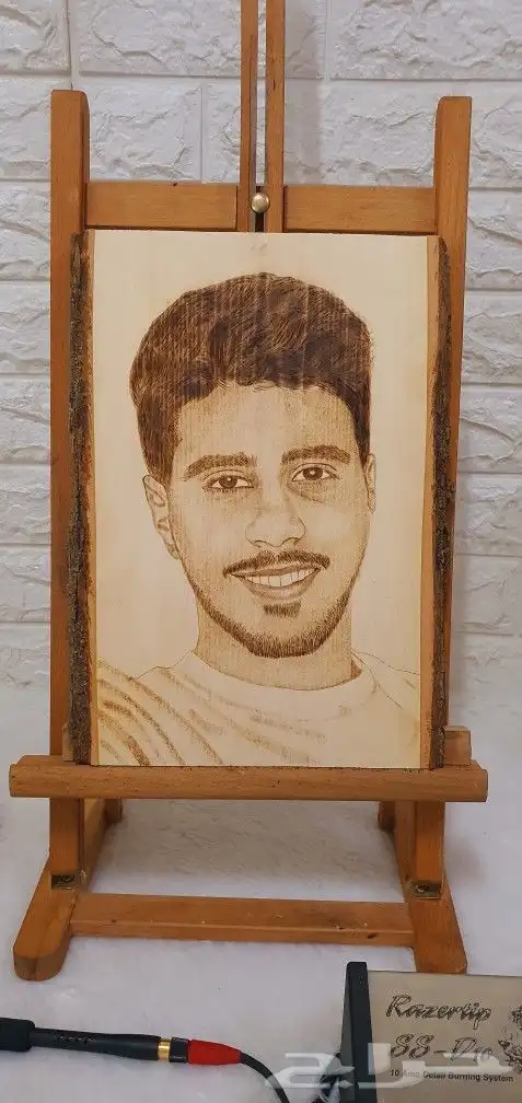 من طلباتكم رسم بالحرق على الخشب 5