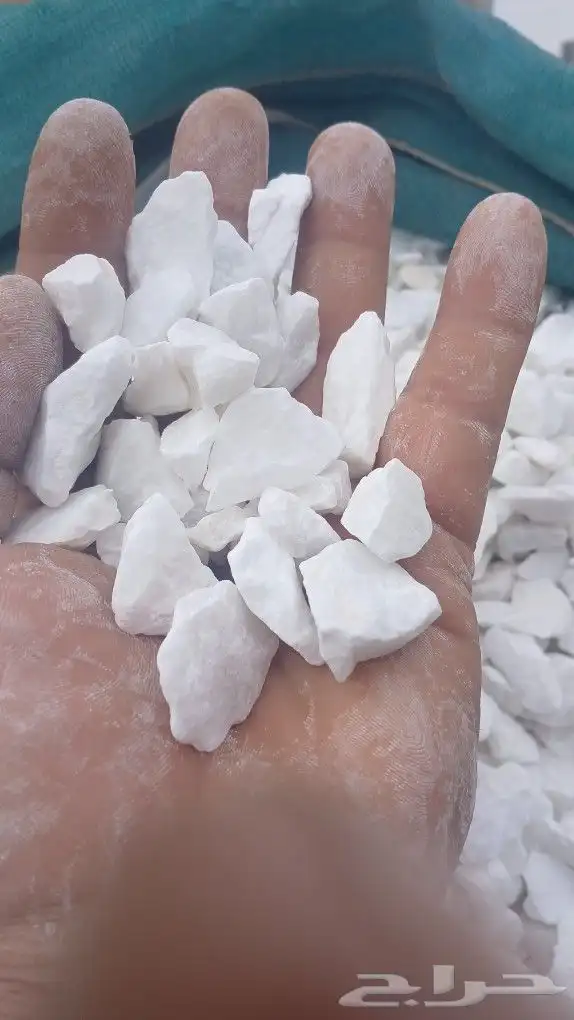 كسر رخام خرسانه ابيض مقاس 40 وجميع المقاسات ابيض صافي 1