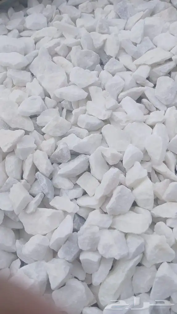 كسر رخام خرسانه ابيض مقاس 40 وجميع المقاسات ابيض صافي 0