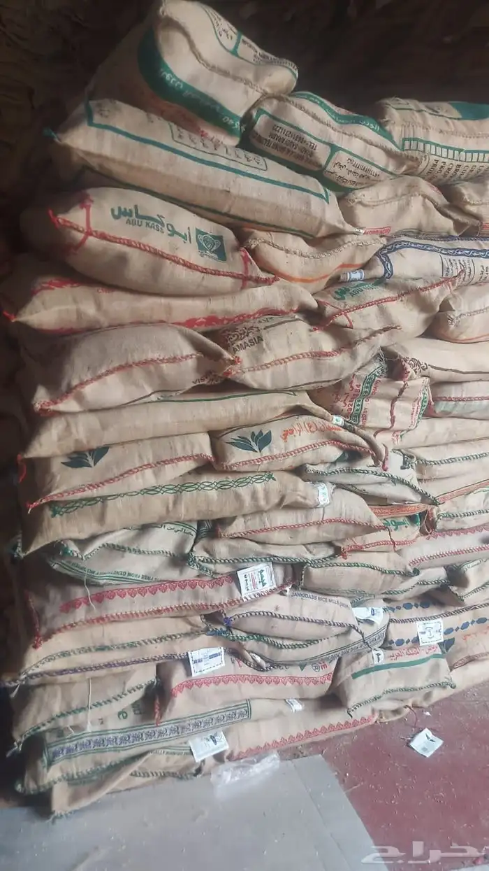 للبيع خيش رز فاضيه 40كيلووو ونظيفه 2