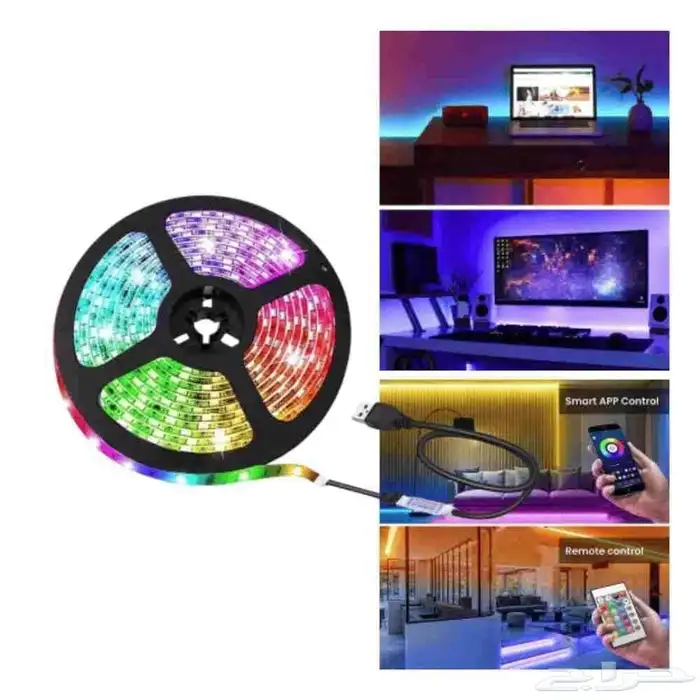 شريط اضاءه LED متعدد الالوان 0