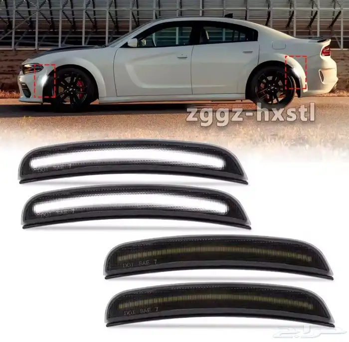 عواكس دوج تشارجر ابيض 2015_2024 0