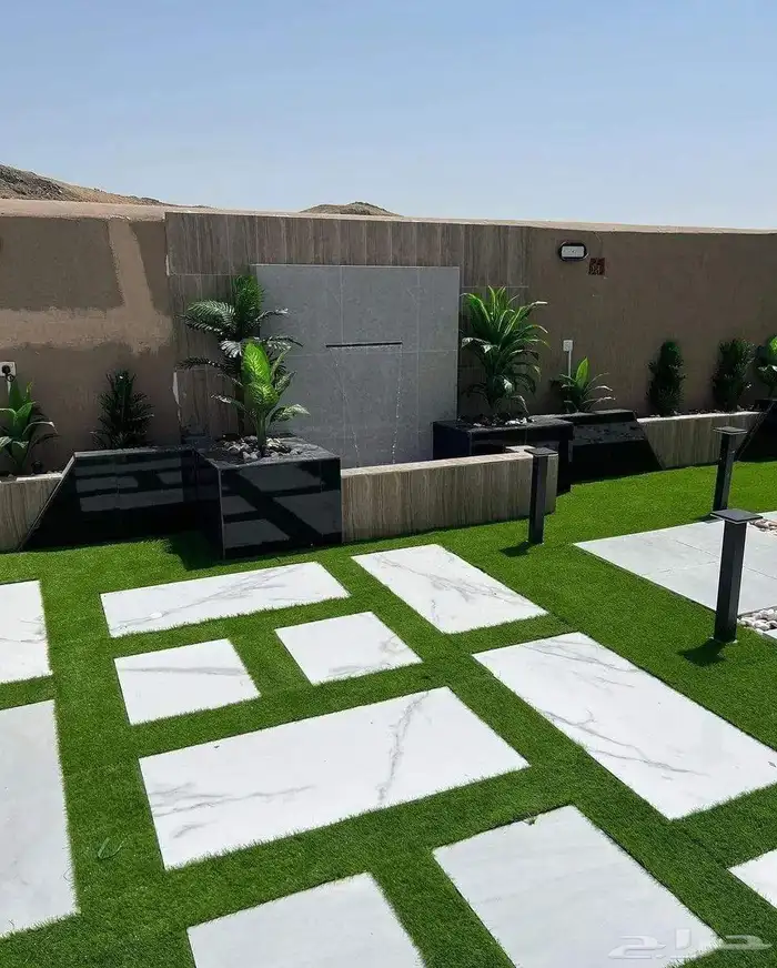 جلسات خارجية وزجاجيه وديكورات حدائق منزليه شلالات المدينه 19