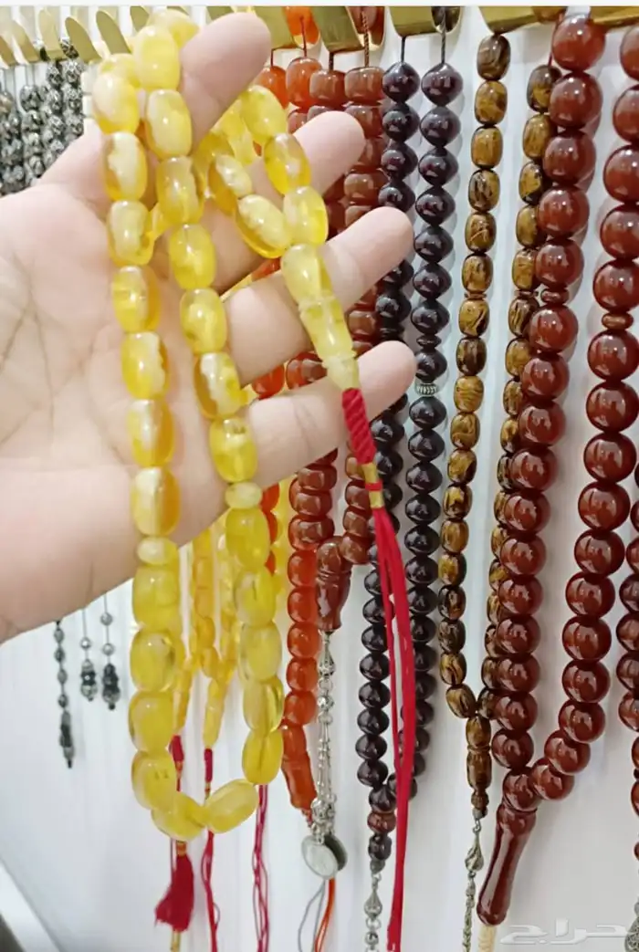 سبحه كهرمان كبس 35 خرزه 2