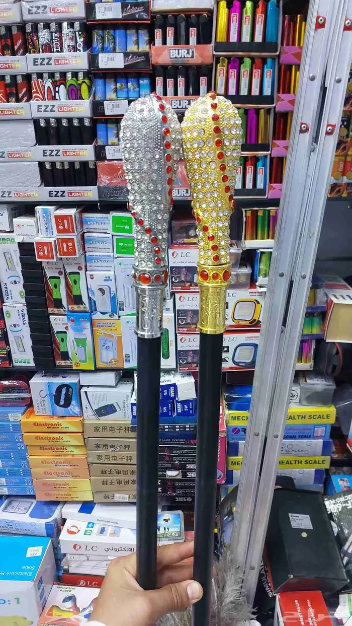 عصاء عكاز مزخرفه 0