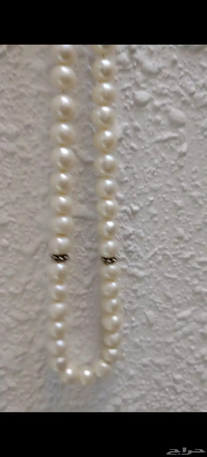 مسباح لؤلؤ طبيعي عدد 57 خرزه تقريبا 2