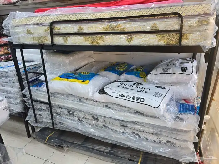 سرير حديد سائق تجهيز سكن عمال مراتب غرف نوم 2
