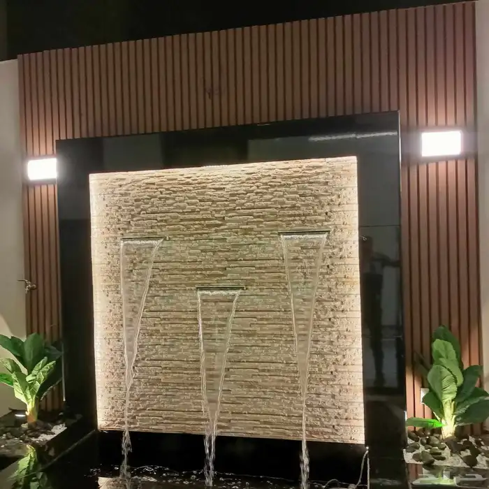 جلسات خارجية وزجاجيه وديكورات حدائق منزليه شلالات المدينه 14