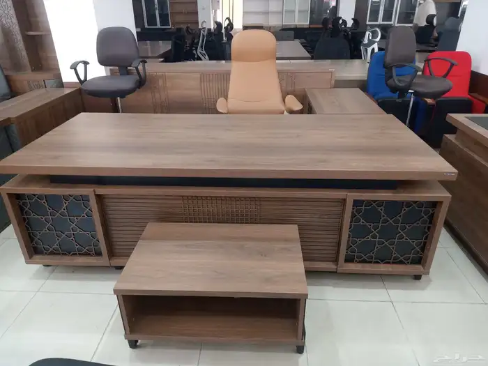 مكتب العمل مكتب طقم كامل Office Tables كرسي فخم كنب دولاب 4