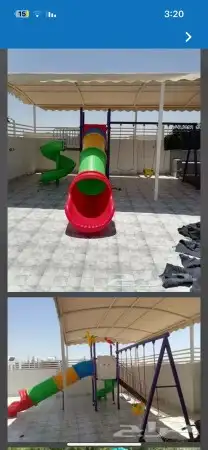 مراجيح رباعية ثلاثي ثنائية وزحاليق مفصولة وموصولة بالمراجيح 15