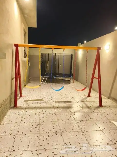 مراجيح رباعية ثلاثي ثنائية وزحاليق مفصولة وموصولة بالمراجيح 0