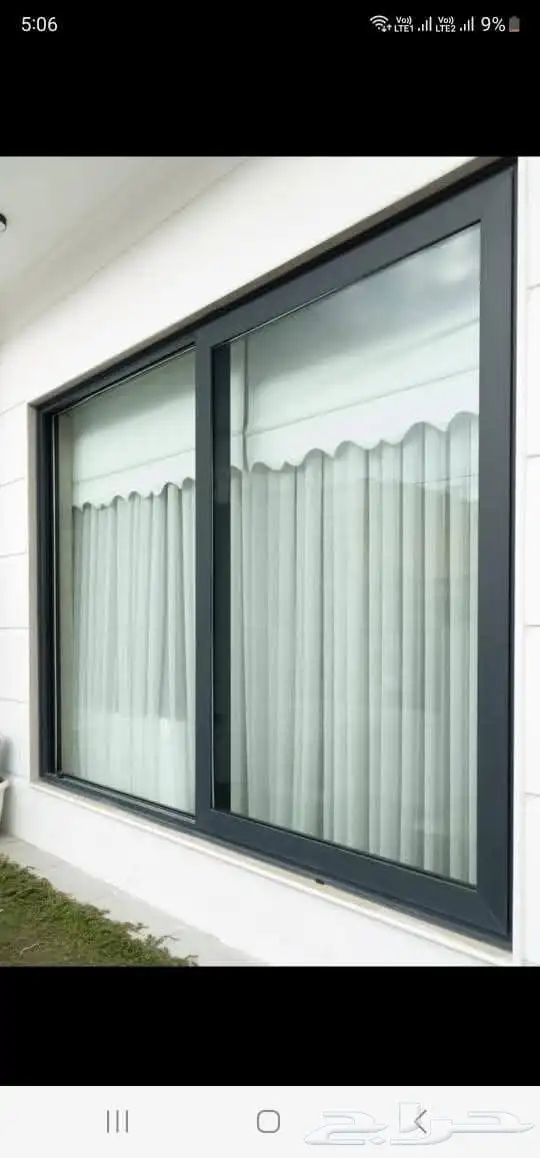 المنيوم أبواب شبابيك واجهات فلل كرتن وول استركشر شترات شبك ا 9