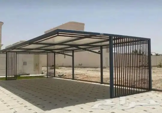 تركيب مظلات وسواتر برجولات هناجر سندويتش بنل 7