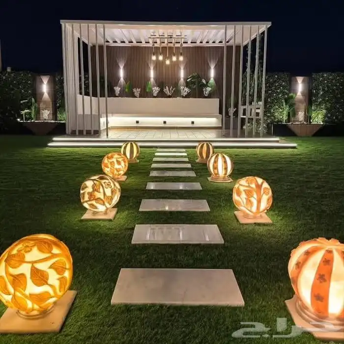 جلسات خارجية وزجاجيه وديكورات حدائق منزليه شلالات المدينه 12