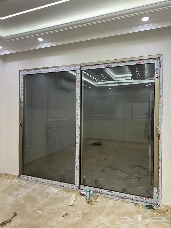 المنيوم أبواب شبابيك واجهات فلل كرتن وول استركشر شترات شبك ا 7