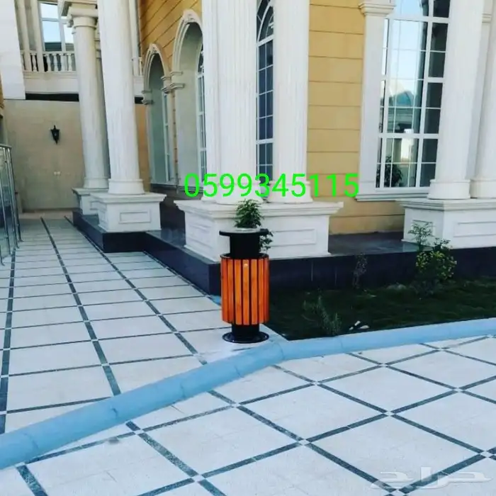 سلة المهملات المعدنية للاستخدام الخارجي سلة المهملات 25