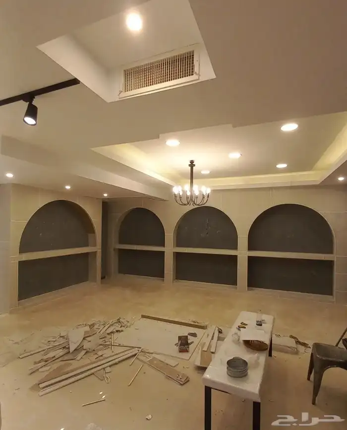 ديكورات جبس اسقف وجدران مع اصباغ داخلي وخارجي 9