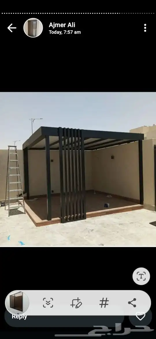 مظلات ديكورات ابؤاب حديد 2