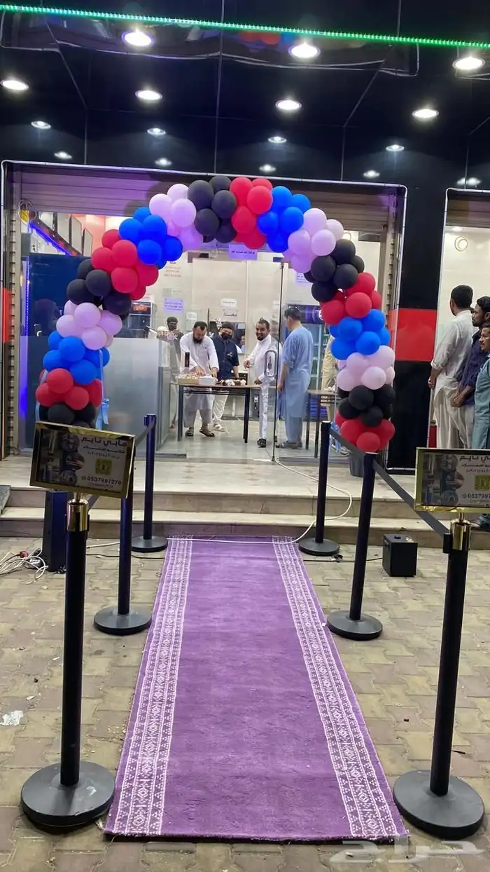 افتتاح محلات ومناسبات وبوابات تراس وقوس بالونات 2