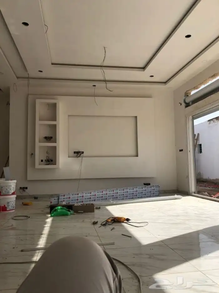 ديكورات جبس اسقف وجدران مع اصباغ داخلي وخارجي 1