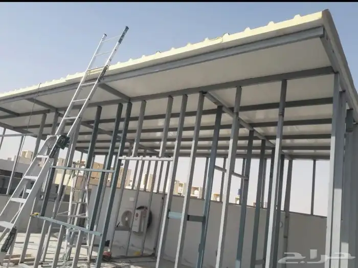 خيام سوبر ملكية مجالس زجاجيه ساندويتش بانل ملاحق مظلات حدائق 32