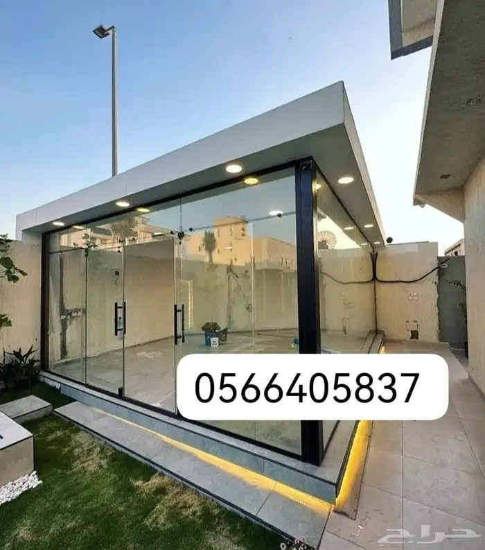 خيام سوبر ملكية مجالس زجاجيه ساندويتش بانل ملاحق مظلات حدائق 22