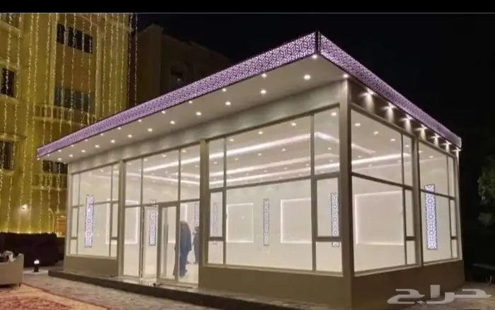 خيام سوبر ملكية مجالس زجاجيه ساندويتش بانل ملاحق مظلات حدائق 17