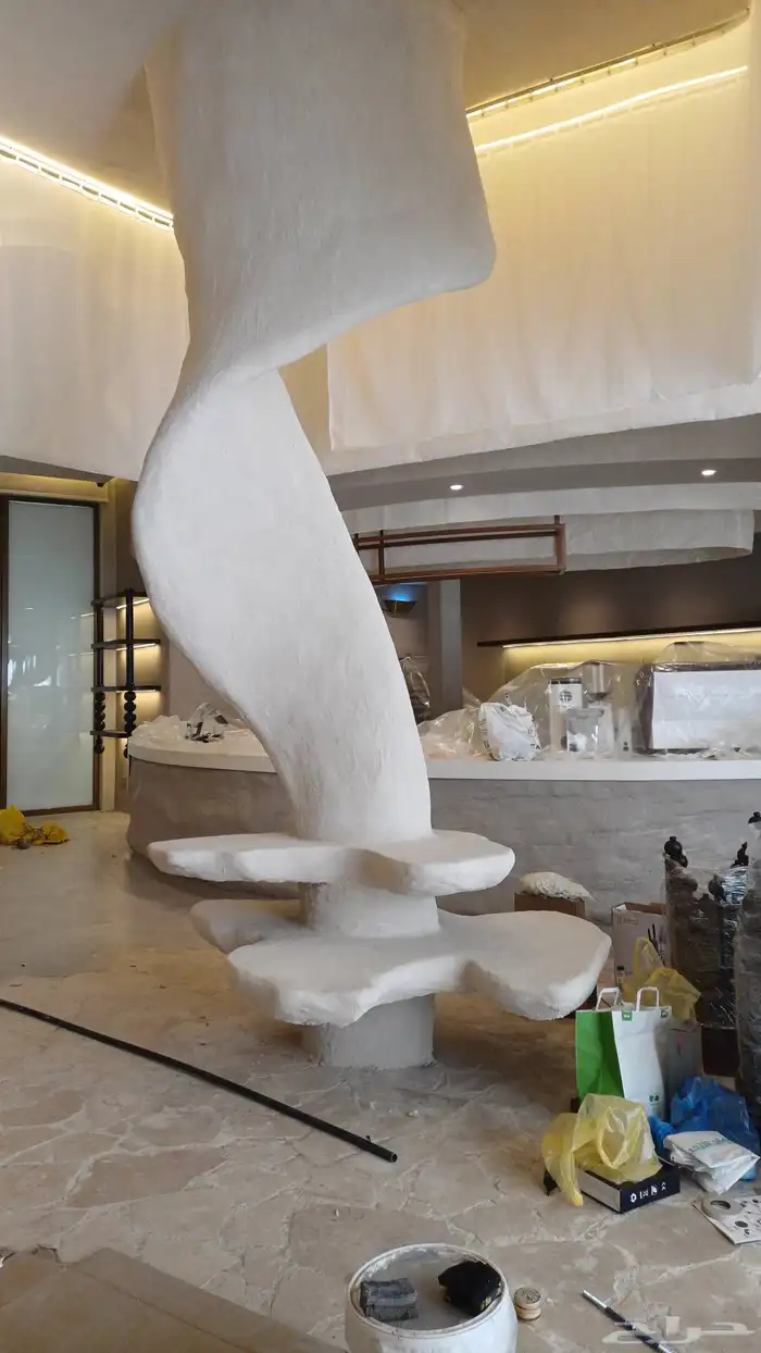 نحت أسمنتي وجبس لديكور الفلل والمطاعم 6