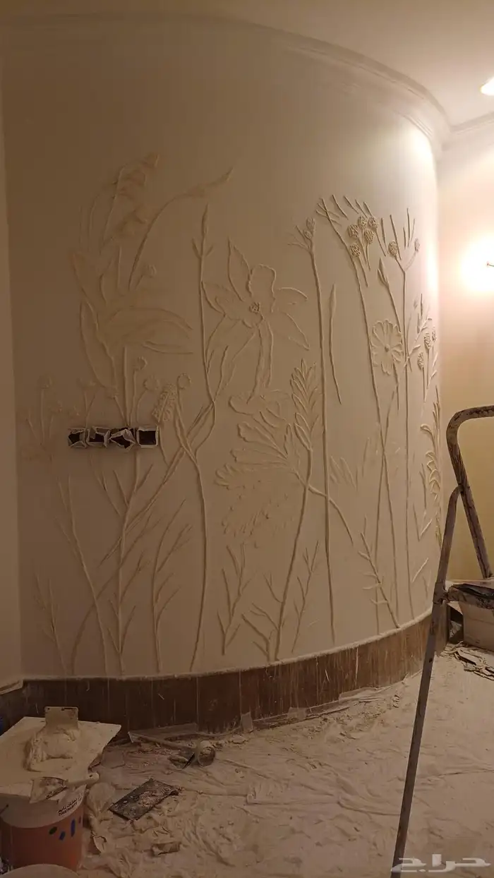 نحت أسمنتي وجبس لديكور الفلل والمطاعم 23