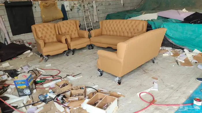 كنب مكتبي جلد فخمه و مودرن كنب حق فندق اسعار حض 8