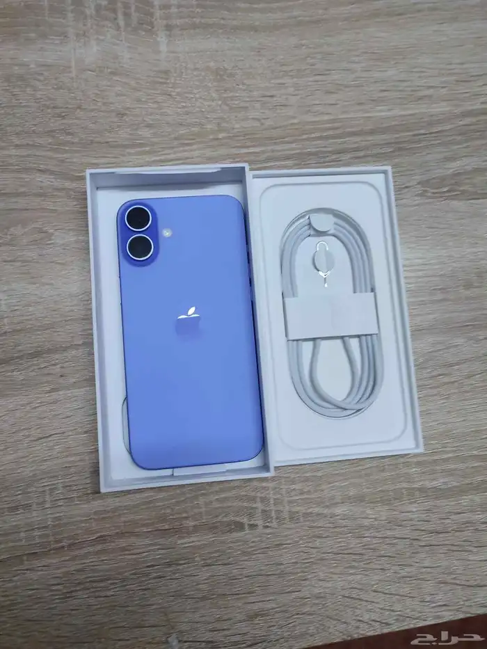 آيفون 16 بلس بنفسجي (128GB)   جديد وكالة من جرير   بدل فقط 5