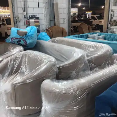 أركن الراقي تفصيل وجاهز جميع انواع الكنب وستاير وتنجيد 0
