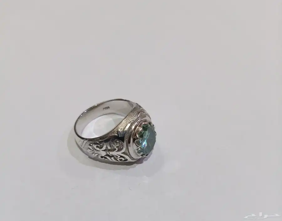 خاتم موزونايت صياغة يدوية مميزة 2