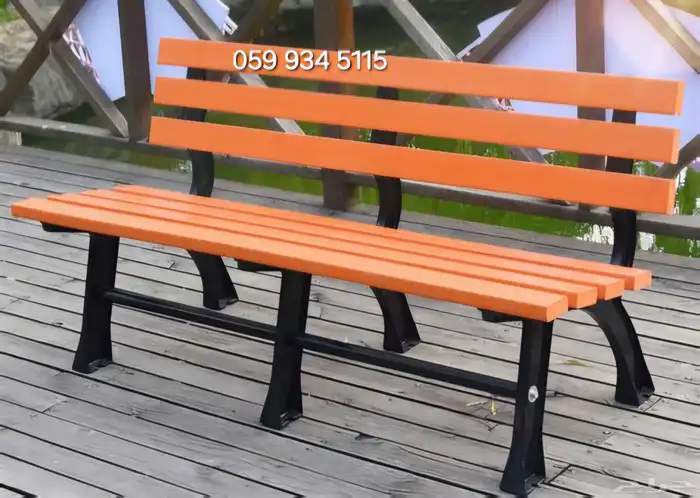 كرسي حديقة خشبي للحدائق والساحات والأماكن العامة 12