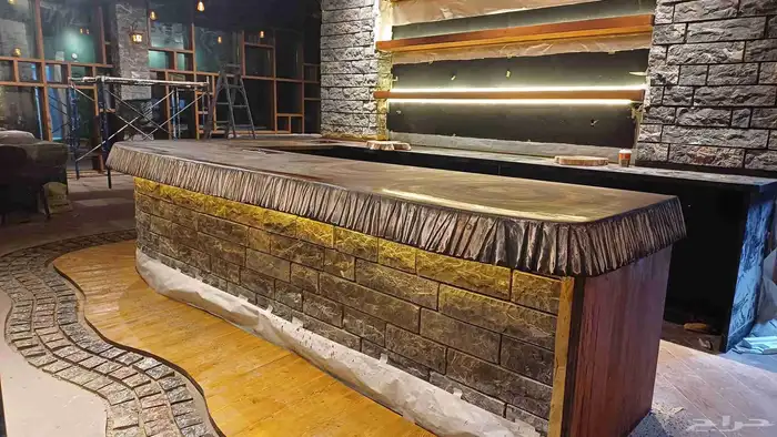 نحت أسمنتي وجبس لديكور الفلل والمطاعم 44