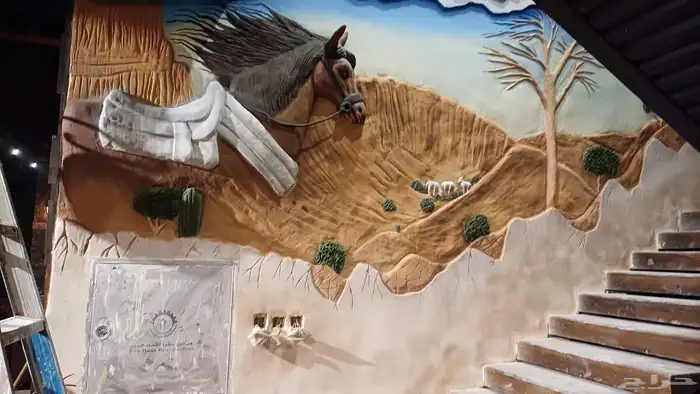 نحت أسمنتي وجبس لديكور الفلل والمطاعم 40