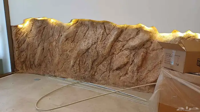 نحت أسمنتي وجبس لديكور الفلل والمطاعم 11