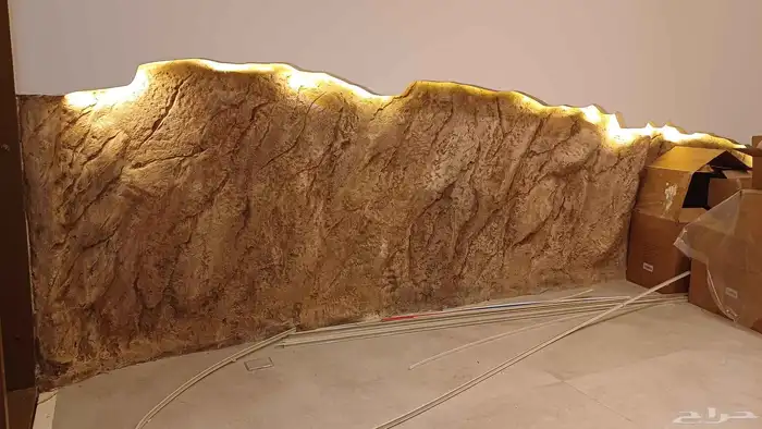 نحت أسمنتي وجبس لديكور الفلل والمطاعم 12