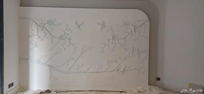 نحت أسمنتي وجبس لديكور الفلل والمطاعم 26