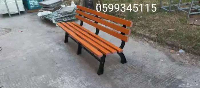 كرسي حديقة خشبي للحدائق والساحات والأماكن العامة 18