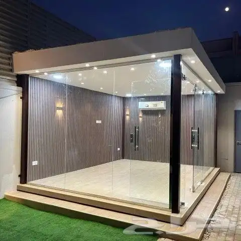 خيام سوبر ملكية مجالس زجاجيه ساندويتش بانل ملاحق مظلات حدائق 11