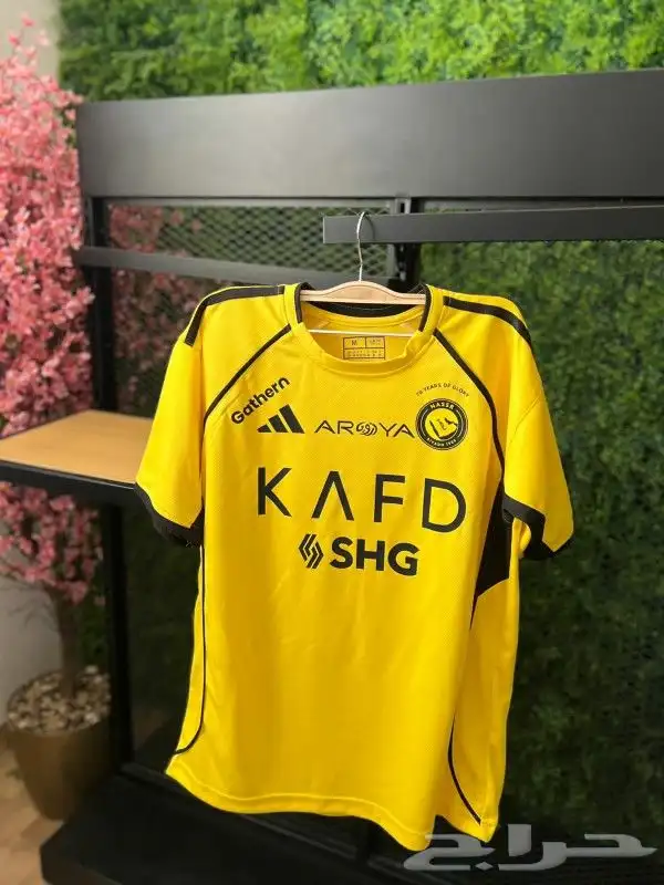 طقم نادي النصر خامه قماش ممتاز طباعه اسم حسب طلب 2